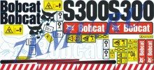 Набор стикеров на мини-погрузчик Бобкэт S300